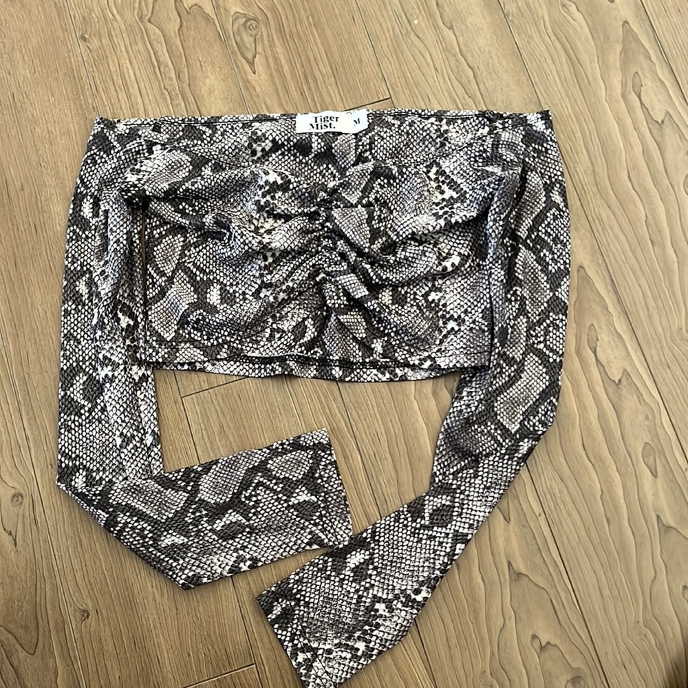 Tiger mist crop top
